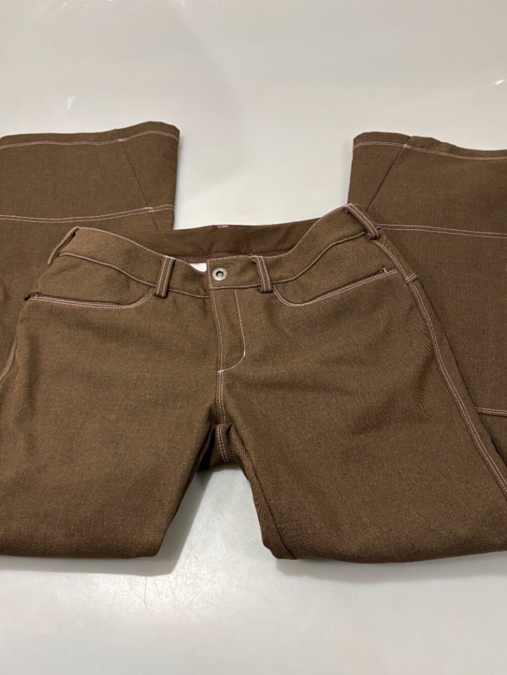 The North Face L Fitted Brown Pink Insulated Ski Snowboard Pants